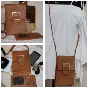 Brown Crossbody Phone/Wallet Bag